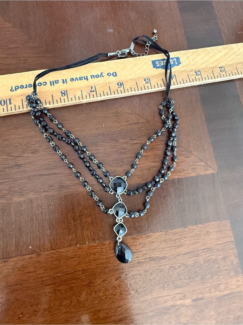 Stamped V Necklace